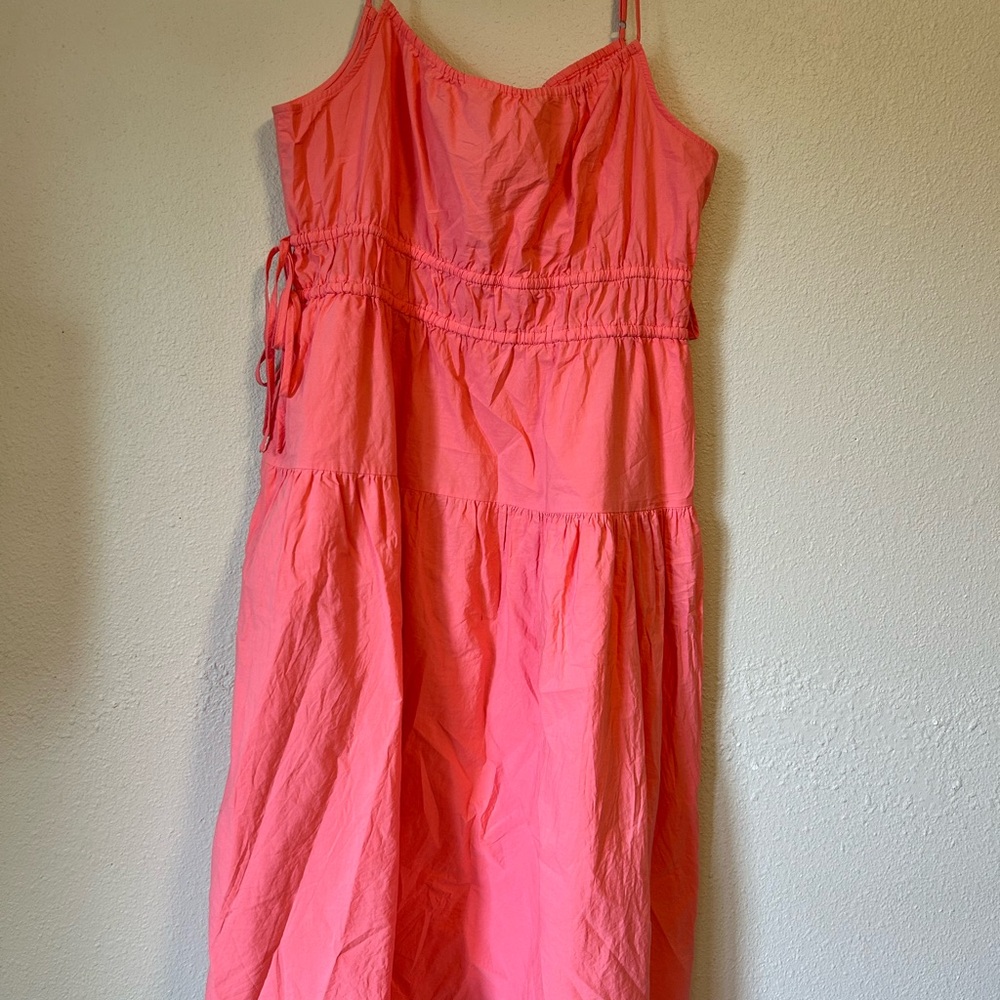 Women’s Pink Spaghetti-Strap Summer Dress
